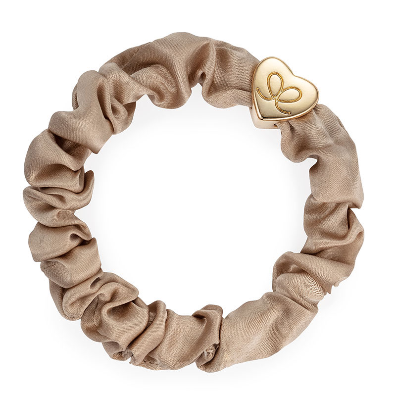 By Eloise Bangle Band - Gold Silk Scrunchie